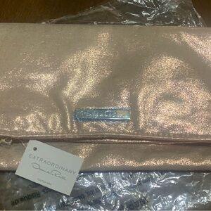 Oscar de la Renta Shimmering Pink Clutch